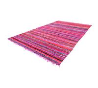 MAM Treasures Chindi Rug Area Rag Rug Home Décor Bohemian Indian Carpet Floor Décor Rag Colorful Cotton Rug Living Room Rug Bathroom Rug Throw Rug (Pink, 2X3 Foot)
