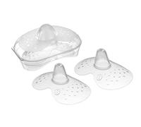 MAM Ultra Soft Silicone Nipple Holder, 2 Units, Size 1 | Easy to fit, great acceptance, gentle on baby's skin, easy to clean and self-sterilisation