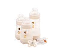 MAM Welcome to The World Set Includes Bottles, Soother and Clip, Grey MAM Welcome to The World Set Includes Bottles, Soother and Clip, Grey