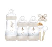 MAM Welcome To The World Set (2 x Easy Start Anti-Colic Bottles 160 ml with Slow Flow Teats, 1 x Easy Start Anti-Colic Bottles 260 ml with Slow Flow Teats, 1 x Start 0-2 Months Soother, 1 x Soother Cl