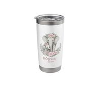 Mama 2024 Elephant Floral Wreath Celebration First Time Mom Stainless Steel Insulated Tumbler