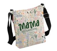 Mama Affirmations Crossbody Bag Mothers Day Gift Mom Thank You Gift New Mom G-ift for M-om Wife Her (Mama Bag)
