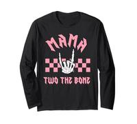 Mama Bad Two The Bone Birthday 2 Years Old Birthday Long Sleeve T-Shirt