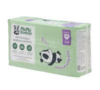 Mama Bamboo Bulk Bundle - Eco Nappies and Wipes - Supersoft Bamboo, Chlorine Free, Hypoallergenic - Size 0 (1-3kgs) - 180 Nappies and 6 Packs of Wipes