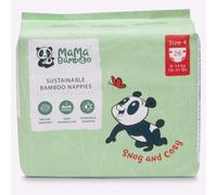 Mama Bamboo Soft Eco Sustainable Nappies (Size 4) - Chlorine-Free Hypoallergenic (26 pcs per Pack)