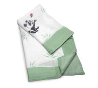 Mama Bamboo Organic Muslin Swaddle Blankets for Newborns and Babies, 100% Bamboo, Breathable, Ping the Panda design