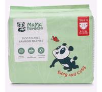 Mama Bamboo Soft Eco Sustainable Nappies (Size 4) - Chlorine-Free Hypoallergenic (26 pcs per Pack)