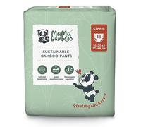Mama Bamboo Soft Eco Sustainable Nappy Pants (Size 6) - Chlorine-Free Hypoallergenic (18 pcs per pack)