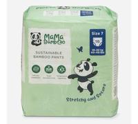 Mama Bamboo Soft Eco Sustainable Nappy Pants (Size 7) - Chlorine-Free Hypoallergenic (18 pcs per Pack)