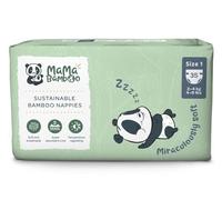 Mama Bamboo Soft Newborn Eco Sustainable Nappies (Size 1) - Chlorine-Free Hypoallergenic (35 pcs per pack)