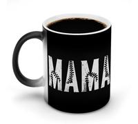 Mama Baseball Cute Ceramic Coffee Mug Heat Sensitive Color Changing Cups for Office Home