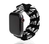MAMA Baseball Cute Watch Band Scrunchies Compatible with IWatch 38mm 40mm 42mm 44mm Elastic Strap