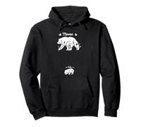 Mama Bear Baby Bear Mom to Be Pregnancy Reveal Art Pullover Hoodie