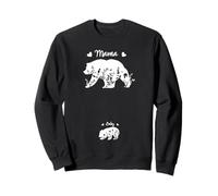 Mama Bear Baby Bear Mom to Be Pregnancy Reveal Art Sweatshirt
