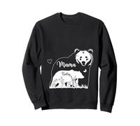 Mama Bear Baby Bear Mom to Be Pregnancy Reveal Art Sweatshirt