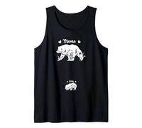 Mama Bear Baby Bear Mom to Be Pregnancy Reveal Art Tank Top