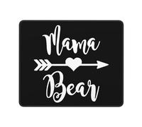Mama Bear Desk Mat With Stitched Edges Mouse Mat Non-Slip Rubber Base Mouse Pad For Travel Work Studying 25X30Cm