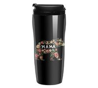 Mama Bear Floral Coffee Mug Double Wall Travel Tumbler with Lid Tea Cup for Hot/Ice Drinks 350ml