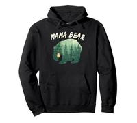 Mama Bear Gift Bear In the Woods Mother Gift for Mom Pullover Hoodie