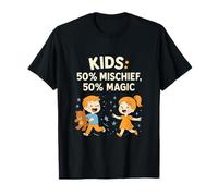 Mama Bear Kids 50% Mischief 50% Magic Graphic T-Shirt