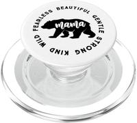 Mama Bear | Mama Bear Beautiful Gentle Strong Child Wild PopSockets PopGrip for MagSafe