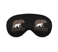 Mama Bear Music Funny Sleep Eye Mask Soft Blindfold Eye Cover with Adjustable Strap Night Eyeshade for Men Women