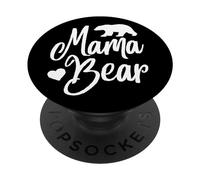Mama Bear Phone Holder Knob - Momma Gift PopSockets Adhesive PopGrip