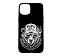 Mama Bear Retro Aviator Sunglasses Matching Family Womens Case for iPhone 15 Plus