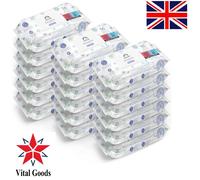 Mama Bear Sensitive Unscented baby wipes Suitable for sensitive skin With aloe vera Ideal For Hands, Feet & Nappy Change - Pack of 18 (1008 wipes)