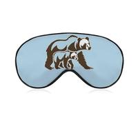 Mama Bear Sleep Mask Soft Eye Mask Eye Cover Eyeshade Blindfold with Adjustable Strap