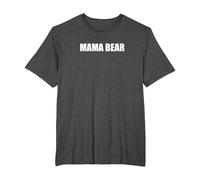 Mama Bear T-Shirt, Men's Big and Tall, Dark Heather Grey, 6X Tall