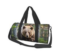 Mama Bear Travel Duffel Bag Sports Gym Bag, Lightweight Overnight Weekender Bag With Shoes Compartment Yoga Gym Sports Bag For Men Women