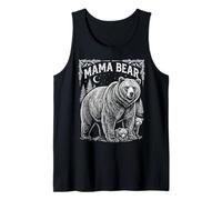 Mama Bear Vintage Rustic Forest Wilderness Outdoorsy Womens Tank Top