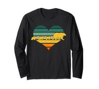 Mama Bear Vintage Three Cubs Cute Mothers Day Design Long Sleeve T-Shirt