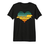 Mama Bear Vintage Three Cubs Cute Mothers Day Design Premium T-Shirt