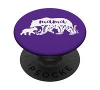 Mama Bear With 1 Cub Boys Mum Mother's Day Mom Birthday PopSockets Adhesive PopGrip