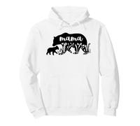 Mama Bear With 1 Cub First Mother's Day Mom Birthday Gift Pullover Hoodie