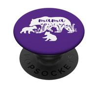 Mama Bear With 2 Cubs Boys Mum Mother's Day Mom Birthday PopSockets Adhesive PopGrip