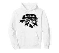 Mama Bear With 4 Cubs Boys Mum Mother's Day Mom Birthday Pullover Hoodie