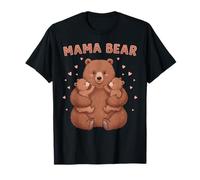 Mama Bear with two Cute baby bear Mother Bear Tee for Moms T-Shirt