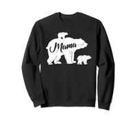 Mama Bear with two Kids - Family Bear Baby Newborn Mamabear Sweatshirt