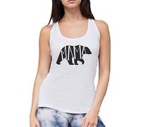 Mama Bear - Womens Vest Tank Top - Mothers Day Mum Mama Mummy L white