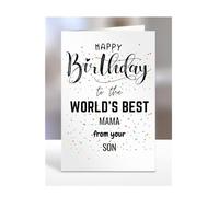 Mama birthday card from Son, gifts for men, women, greetings card, happy birthday presents for, A5-84b_31