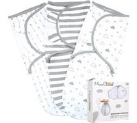 Mama Cheetah Baby Swaddle Sack 3-6 Month, Organic Cotton Swaddling Sleep Sack, Infant Blanket Wrap, Large Swaddle Wrap, Easy Swaddles for Boy Girl, 3-Pack