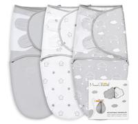 Mama Cheetah Baby Swaddle Sack, Organic Swaddle Blanket, Newborn Swaddling Sleep Sacks, Adjustable Blanket Wrap, Easy Swaddles for Boy Girl 0-3 Month, Baby Essentials, Nursery Swaddling, 3-Pack, Grey