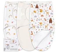 Mama Cheetah Baby Swaddle Sack, Organic Swaddle Blanket, Newborn Swaddling Sleep Sacks, Adjustable Infant Blanket Wrap, Easy Swaddles for Boy Girl 0-3 Month