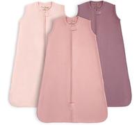 Mama Cheetah Portable Baby Blanket Organic Cotton Sleeping Bag Double Way Zipper 3 Pack Pink S