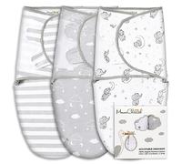 Mama Cheetah Preemie Swaddle Sack, Organic Swaddle Sleep Sacks for Preemies, Preemie Swaddling Blanket Wrap, Easy Swaddles for Premature Baby Boy Girl 4-7 lbs, Newborn Essentials, 3-Pack, Grey