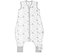 Mama Cheetah Toddler Sleep Sack with Feet 3T-4T, 1.0 TOG Organic Cotton Baby Wearable Blankets with Legs, Baby Sleeping Bag for Walkers, Early Walker Large