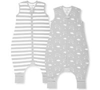 Mama Cheetah Toddler Sleep Sack with Feet 4T-5T, 0.5 TOG Organic Cotton Baby Wearable Blankets with Legs, Baby Sleeping Bag for Walkers, Early Walker X-Large